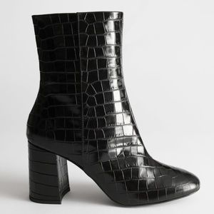 & other stories heeled booties